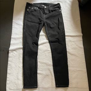 Womens True Religion Black Jeans Sz. 31